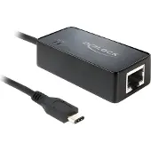 DeLOCK 62642, Kabelgebunden, USB, Ethernet, 1000 Mbit/s, Schwarz