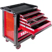YATO YT-5530, Stahl, Schwarz, Rot, 6 Schublade(n), Kugellager-Teleskopschienen, 25 kg, 35 kg