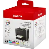 Canon PGI-2500 BK/C/M/Y Tinte Multipack, Schwarz, Cyan, Magenta, Gelb, 29,1 ml, Multipack