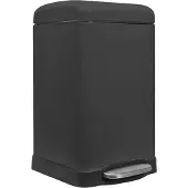 Perel Günstiger Tret-Mülleimer aus Metall, geruchsdicht für Küche, Schwarz 20 l 45,5cm