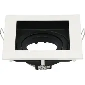 HOFTRONIC™ LED Einbaustrahler GU10 Fassung Eckig Weiß IP20 Schwenkbar 10x10 cm