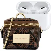 IDEAL OF SWEDEN , Mini-Tasche für AirPods Modell Poppy mit Kette und Karabiner, Braun