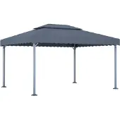 Syfax Pavillon 400 x 300 cm Anthrazit Aluminium