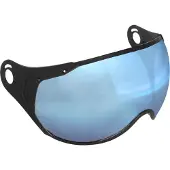 Cgm Geformter schillernder blauer Visier für 167 FLO Jet Helm