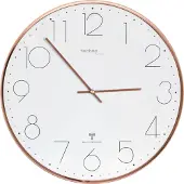 Technoline WT 8235, Wand, Quarzuhr, Kreis, Roségold, Metall, Klassisch