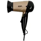 EDM 07634, Schwarz, Gold, Einfarbig, Hängeschlaufe, 1000 W, 1200 W, 1000 W