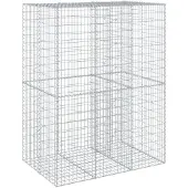 vidaXL Gabione mit Deckel 150x100x200 cm Verzinktes Eisen