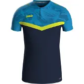 Jako Herren Poloshirt Iconic 6324-914 S - Marine/Blau/Neongelb - S