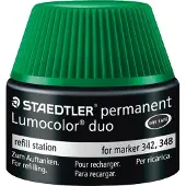 Staedtler Tankstelle Lumocolor duo grün Packung mit 4 Stück
