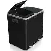 Karat Tretmülleimer Felix Trennsystem Schwarz 2 x 30 Liter (60 Liter)