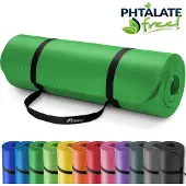 Tresko Yogamatte Fitnessmatte Gymnastikmatte Pilates 185x60x1,5cm Grün