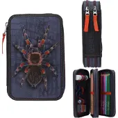 Ginza.se Adventure World 2 Fach Federtasche mit Spinne