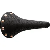 Selle San Marco Regal Sattel mit Kupfer Nieten Rino Leder Schwarz