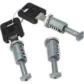 Menabo Schlösser Set für Tiger Dachreling silber