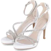 Buffalo Noemi Damen Sandalette, Farbe:Weiß, Größen:40