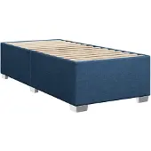 Syfax Bettgestell ohne Matratze Blau 100x200 cm Stoff