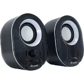 Equip Stereo-2.0-Lautsprecher, 2.0 Kanäle, Kabelgebunden, 3 W, 80 - 20 Hz, 40 Ohm, Schwarz, Weiß