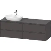 Duravit Waschtischunterschrank Ketho.2 160x55cm, B L, graph ma, 4 Schub., wandhängend
