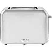 Concept TE2050, 2 Scheibe(n), Edelstahl, Edelstahl, Tasten, Drehregler, 950 W, 0,8 m