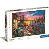Clementoni Manhattan balcony sunset, 3000 Stück(e), Stadt, 10 Jahr(e)