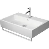 Duravit Waschtisch VERO AIR mit Überlauf, Hahnlochbank, 700 x 470 mm ohne Hahnloch weiß