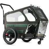 TaXXi Fahrradanhänger Dog L - Dark Grey/Dark Green
