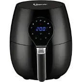 Topmatic Heißluftfritteuse 3,5L AF-1450D 1450W 7 Programme LCD Display Fritteuse Küchengerät Küchenmaschine Backen Frittieren Pommes
