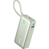 Anker A1259G61, 10000 mAh, Lithium, 30 W, Grün