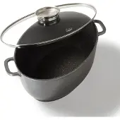Stoneline Bräter Schmortopf Oval 39x26 cm | mit Deckel