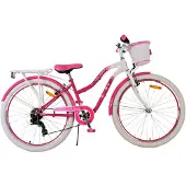 Volare Lovely Kinderfahrrad - Mädchen - 26 Zoll - Rosa - 7 Gänge