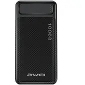 Awei Powerbank P5K 10000Mah 2.1A Schwarz/Schwarz 2Xusb