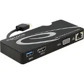 DeLOCK 62461, DisplayLink DL-3700, Schwarz, 125 mm, 55 mm, 17 mm, USB