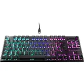 Turtle Beach Vulcan TKL – mechanische TITAN Switch PC-Gaming-Tastatur mit AIMO RGB-Beleuchtung und eloxierter Aluminium-Abdeckplatte, Kabelgebunden, USB, Mechanischer Switch, QWERTZ, RGB-LED, Schwarz