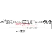 METZGER 11.3215 Kupplungsseil Seilzug passend für PEUGEOT 106 II Schrägheck (1A, 1C)