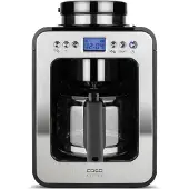 Caso Coffee Compact electronic, Kaffeebohnen, Eingebautes Mahlwerk, 600 W, Schwarz, Edelstahl
