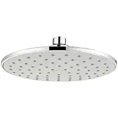 EDM Runder Duschkopf 20 Cm Silber Silber One Size