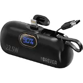 Forever Mini Powerbank MTB-100 22.5W 5000 mAh Lightning für iphone schwarz