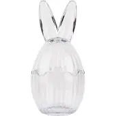 Clayre & Eef Glastopf Ei Ø 10x21 cm Transparant Glas