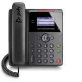 Poly Edge B20 IP Telefon und PoE-fähig, IP-Telefon, Schwarz, Kabelgebundenes Mobilteil, Tisch/Wand, 2 Zeilen, LCD