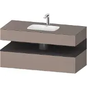 Duravit Einbauwaschtisch-Möbel-Set Qatego 120x55x60cm, gra m/ba m, Kon-WTU, B