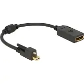 DeLOCK 62638, 0,25 m, Mini DisplayPort, DisplayPort, Männlich, Männlich, 3840 x 2160 Pixel