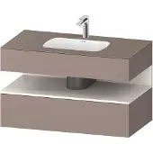 Duravit Einbauwaschtisch-Möbel-Set Qatego 100x55x60cm, w m/ba ma, Konsolen-Waschtischunterbau