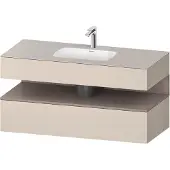 Duravit Einbauwaschtisch-Möbel-Set Qatego 120x55x60cm, ba m/ta m, Kon-WTU, B