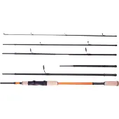 Shimano STC AX Travel Spinning Multi Length, 2,1m, 6,89ft, 7-21g, 6 Teile, Reise Angelrute, Medium Light, STCAXMU2124ML