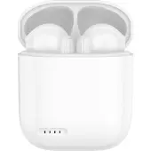 Akashi , Bluetooth 5.3 Kopfhörer mit Ladecase und Steuerungsknopf, 18h Akkulaufzeit, Weiß