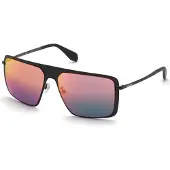 Adidas Originals Originals OR0036 Herren-Sonnenbrille Vollrand Quadratisch Metall-Gestell, schwarz