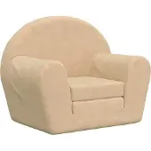 Syfax Schlafsofa für Kinder Creme Weicher Plüsch