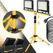 Toolight Led-Bau-Halogenlampe Auf Stativ Rsl006-2X100N Yellow