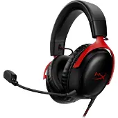 HyperX Cloud III Wired Gaming Headset - Schwarz/Rot (PC, PS5, Xbox Series X/S)