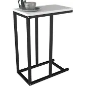 VCM Holz Beistelltisch | Couchtisch im schlichten Industriestyle | Maße ca. H. 63 x B. 26 x T. 46 cm | Wohnzimmertisch | Kaffeetisch - Insasi S